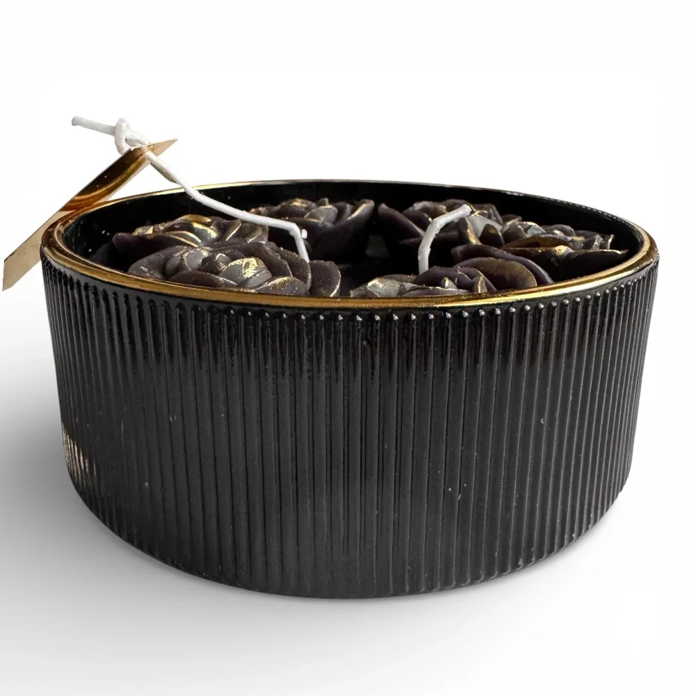 CHRISTIAN LACROIX Maison Midnight Garden scented candle black rose design 7.8 oz